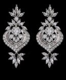 Lux earring 01 spiral zirconia