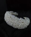 Lux clear crystal headpiece